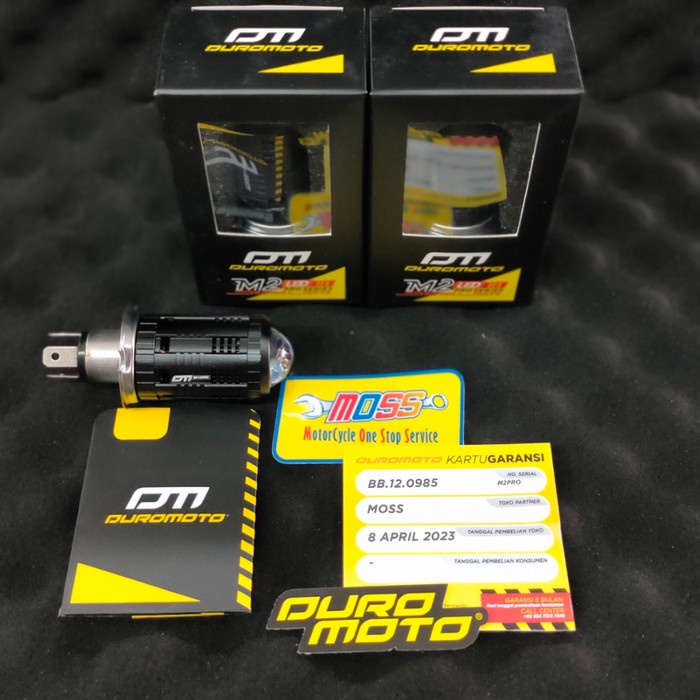 LAMPU H4 LED DUROMOTO M2 PRO SERIES 18 WATT LED H4 DUROMOTO PROJECTOR