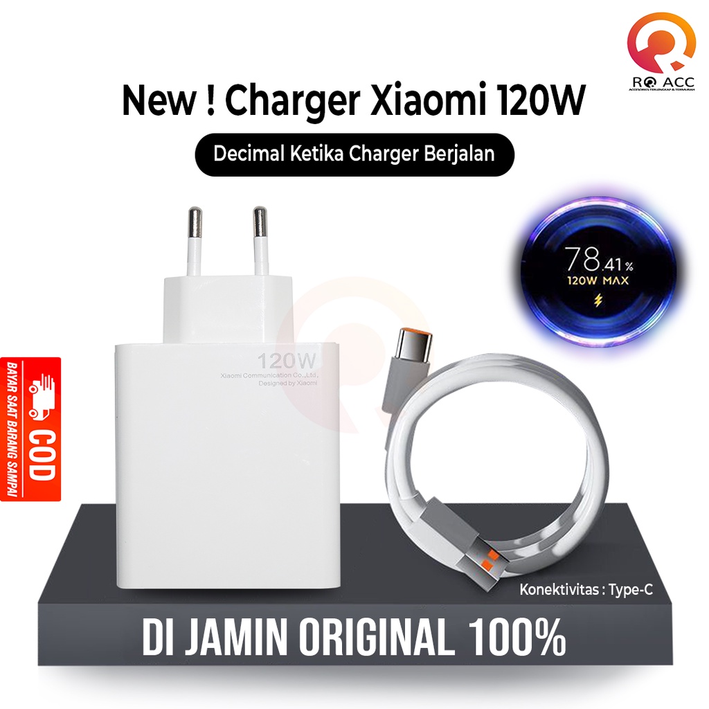 [RO ACC] CHARGER CASAN XIAOMI 120W TURBO FAST CHARGING ORIGINAL 100 NEW