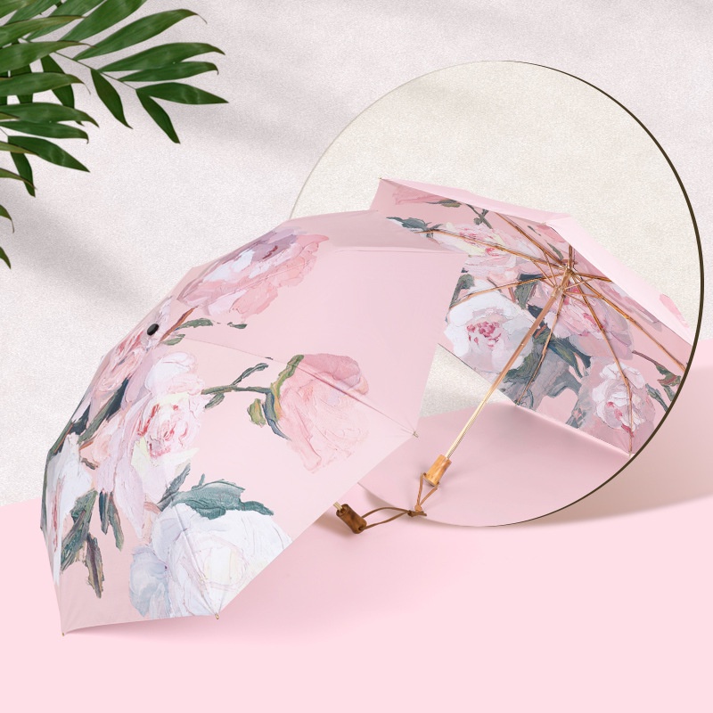 Payung Wanita Besar Anti Patah Motif Bunga