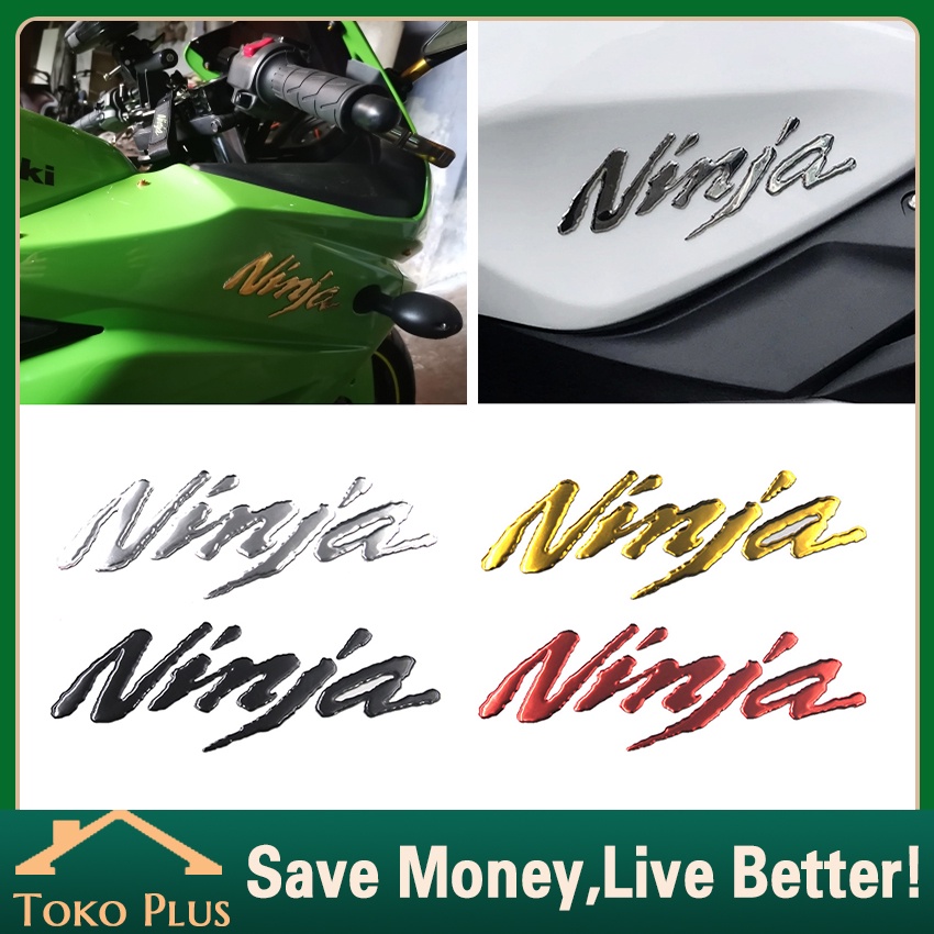 Emblem Kawasaki Ninja 3D Untuk Motor Kawasaki Ninja 150 250 R Rr S Zx Zx250r Sticker Motor 3D Timbul