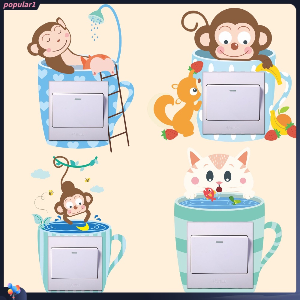 Populer Stiker Dinding Poster Kamar Anak Mural Kreatif