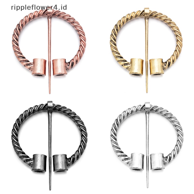 {rippleflower4.id} Viking Fashion Alloy Bros Pin Brooch Perhiasan Kostum Aksesori Untuk Wanita~