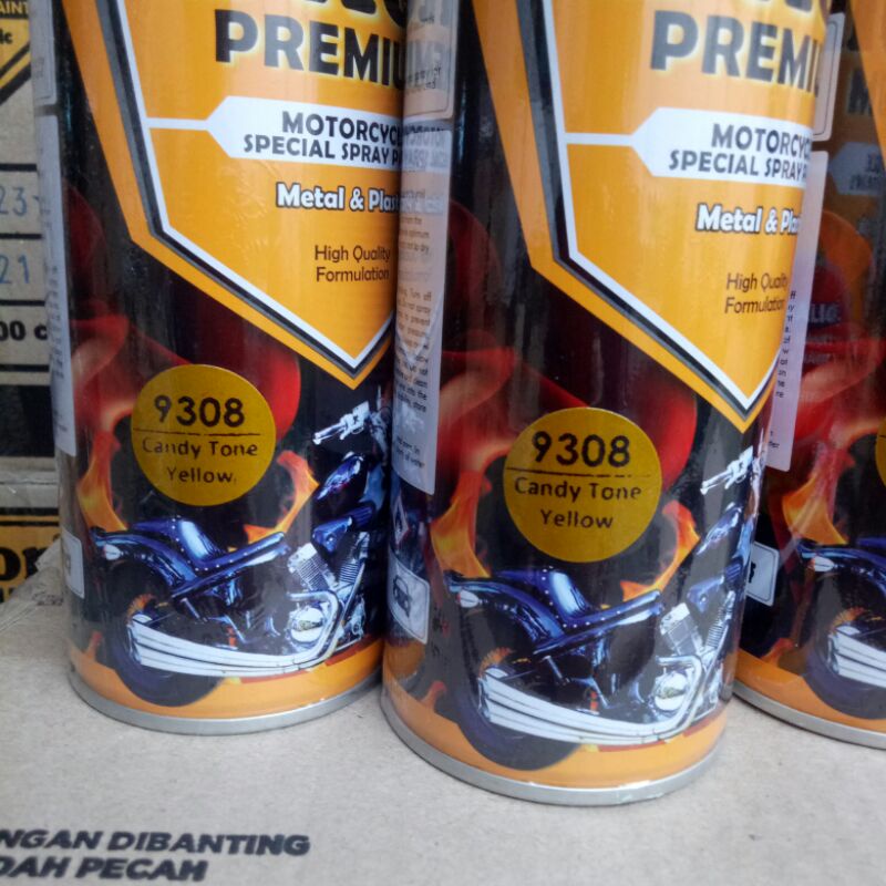 Pilox Diton premium candytone yellow 9308 400cc candy tone kuning cat semprot diton premium