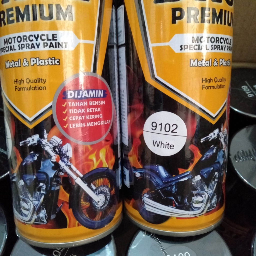 Pilok Pilox Cat Diton Premium White 9102 putih dasar putih Tahan Bensin 400cc putih glossy putih susu cat semprot diton premium