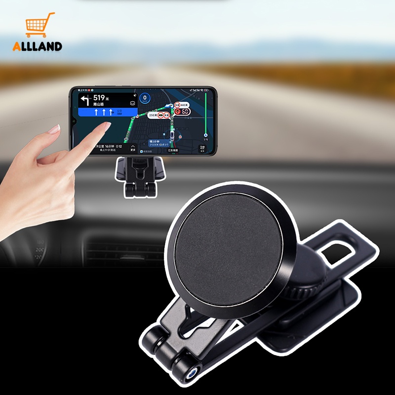 Holder Handphone Mobil Paduan Teleskopik Lipat Portabel/ Stand GPS Otomotif Rotatable 360derajat/ Bracket Penyimpanan Smartphone Kendaraan Universal