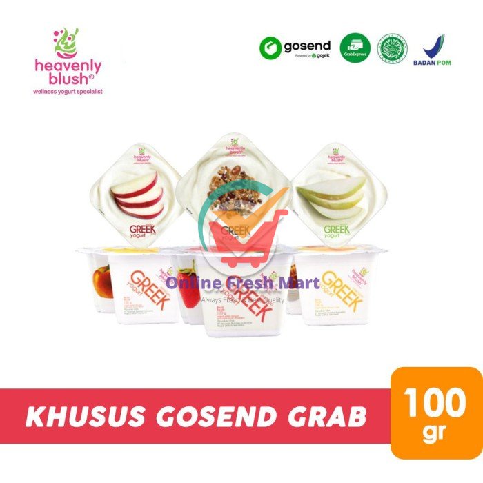 

Heavenly Blush Greek Yogurt [100 gr] KHUSUS INSTANT - Online Fresh Mart Denpasar