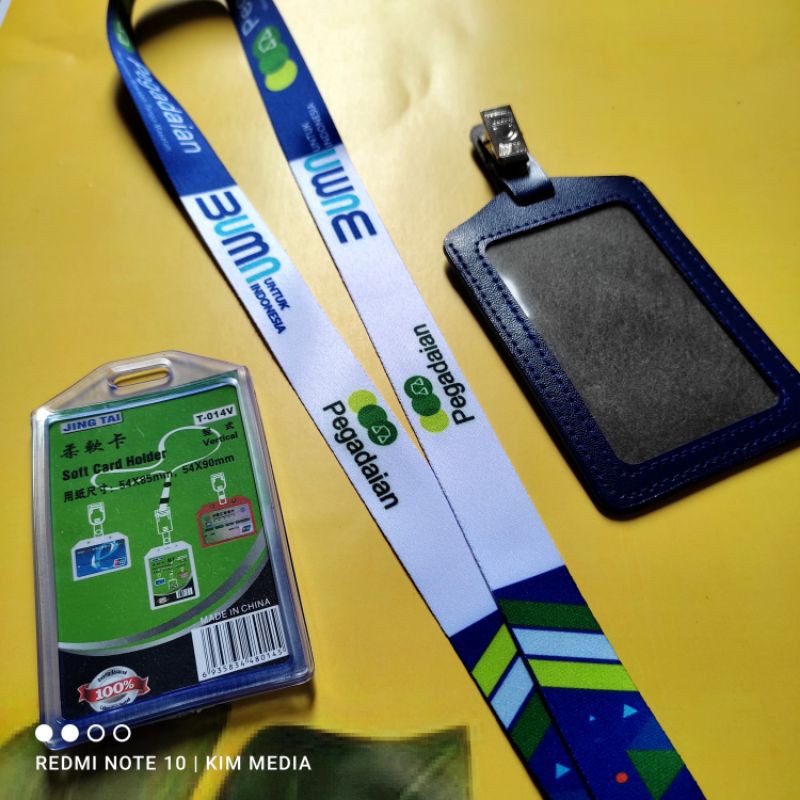 

Tali id card Pegadaian-BUMN \ Lanyard Pegadaian putih motif BUMN Printing Terbaru