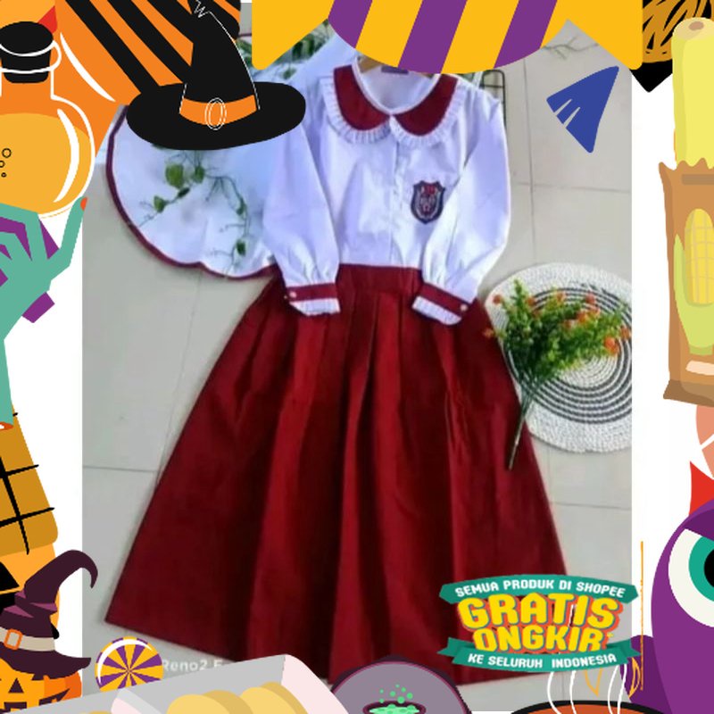 SERAGAM SEKOLAH SD / SETELAN SERAGAM SEKOLAH SD PEREMPUAN / SERAGAM PRAMUKA SD PEREMPUAN / SEGARAM S