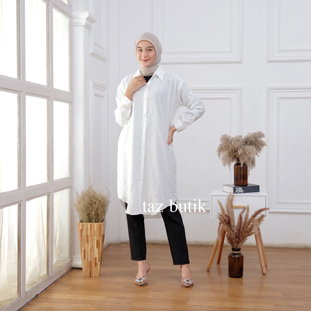 Grece Tunik Pololinen -  Long Tunik / Baju Tunik Korea / Korean Outfit Lova