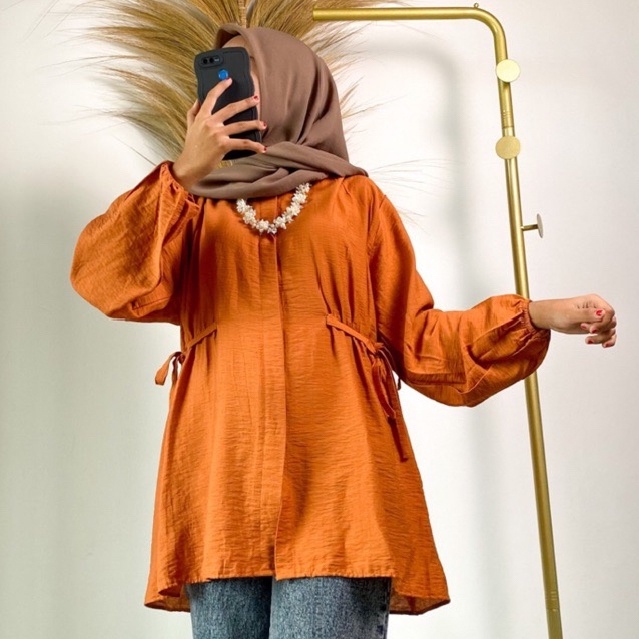 BEFAST - ZFS OOTD WANITA ZIZA / ALEA LINEN TUNIK / Fashion Wanita Casual Remaja ABG / Tunik Keluaran Terbaru / Outfit Daily Wanita Hijab Style / Pakaian Kekinian Wanita Remaja / Tunik Polos Formal