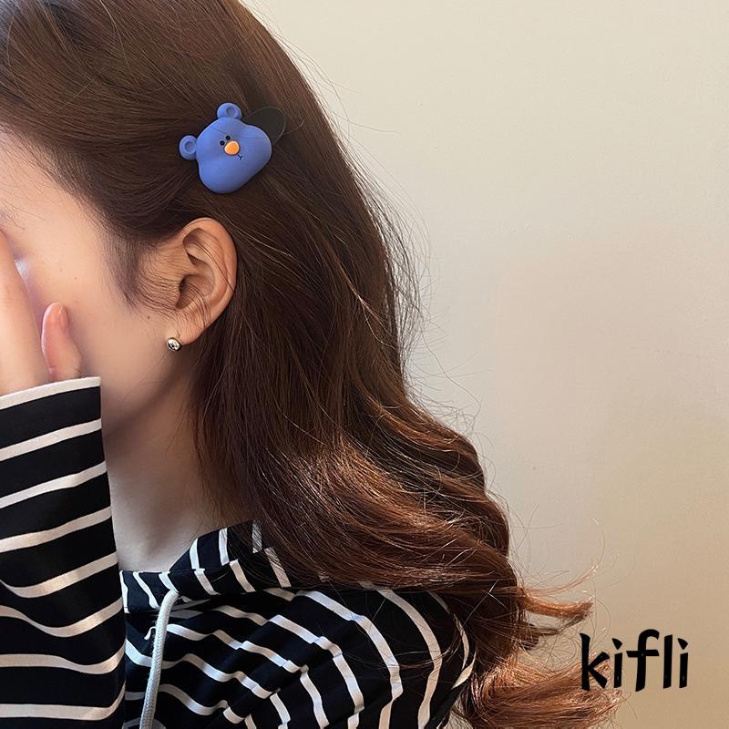 [KD]Little Bear Hairpin Aksesoris Rambut Warna Permen Manis Gadis Lucu Poni Hairpin