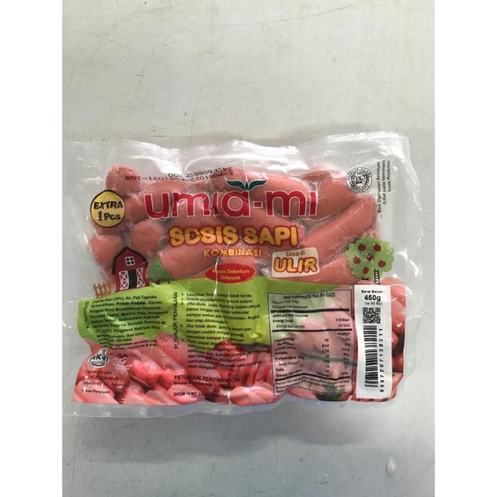 

sosis sapi ulir cocktail umiami 450 gram