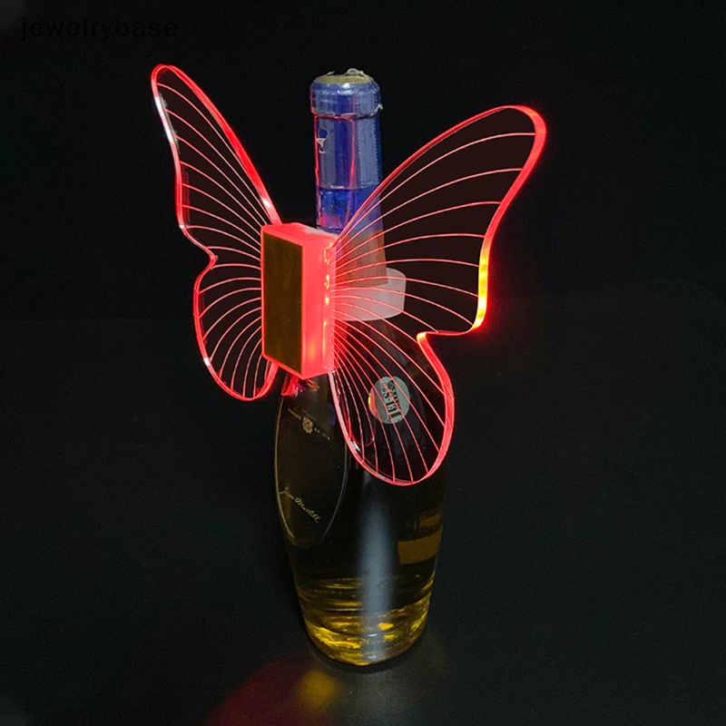 [jewelrybase] Led Strobo Topper Sayap Kupu Lampu Champagne Service Bottle Boutique