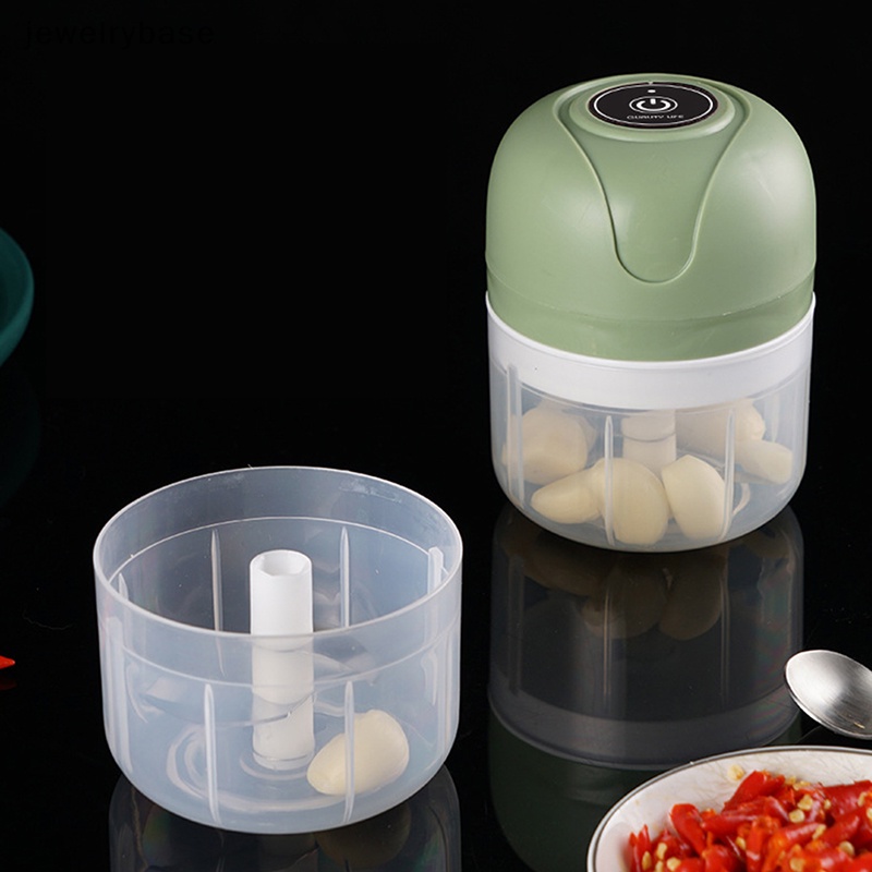 [jewelrybase] Rechargable Garlic Chopper Pasta Mesin Penggiling Daging Mincer Crusher Masher Boutique