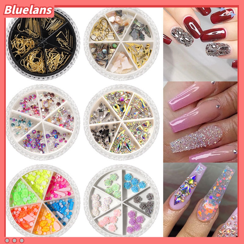 [BLM] 6kisi/set Rivet Butterfly Decals DIY Nail Art Payet Manicure Dekorasi