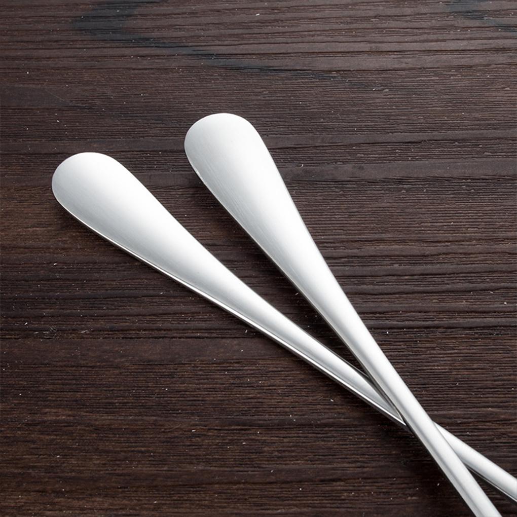 Sendok Stainless Steel Lucu Kopi Sendok Teh Minum Pengaduk Makanan Penutup Es Krim Spoon Piknik Aksesoris Dapur