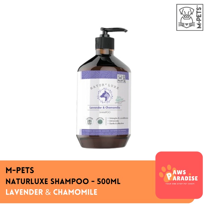 M-PETS Naturluxe Shampoo Lavender 500ML /Sampo Anjing Kucing