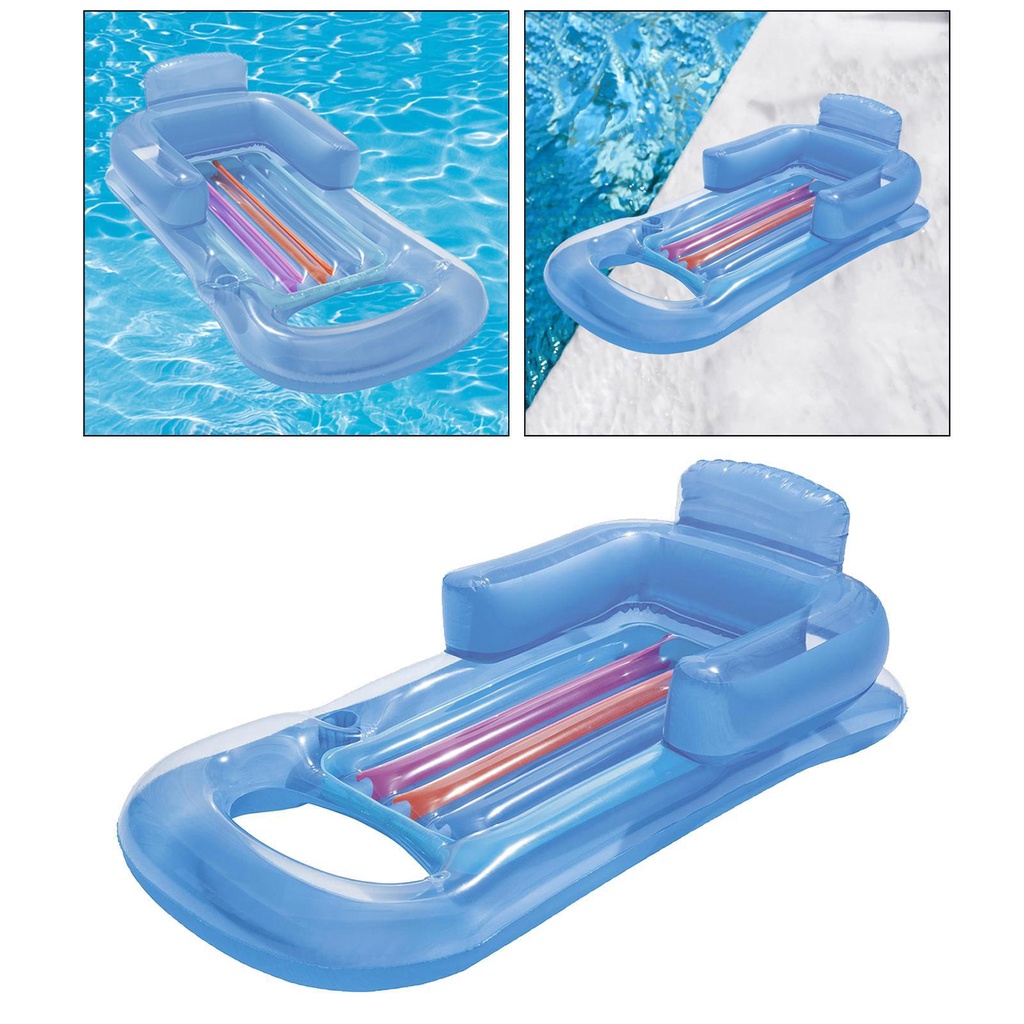 Kolam Renang Inflatable Lounger Floating Air Bed Kasur Air Sofa