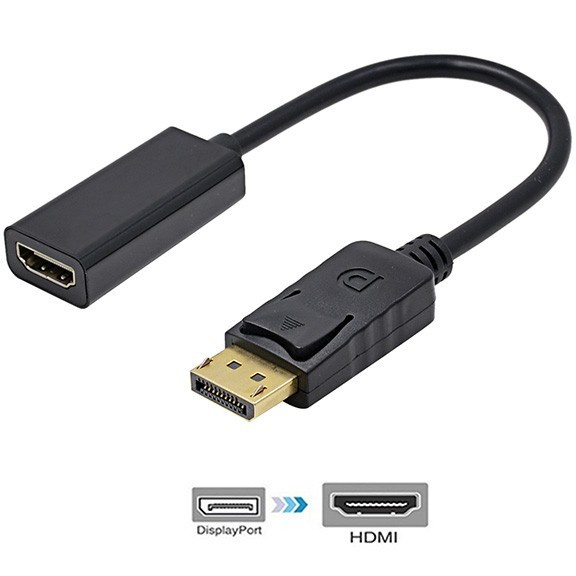 Adapter Converter Display Port Male to HDMI Female DP to HDMI Cable