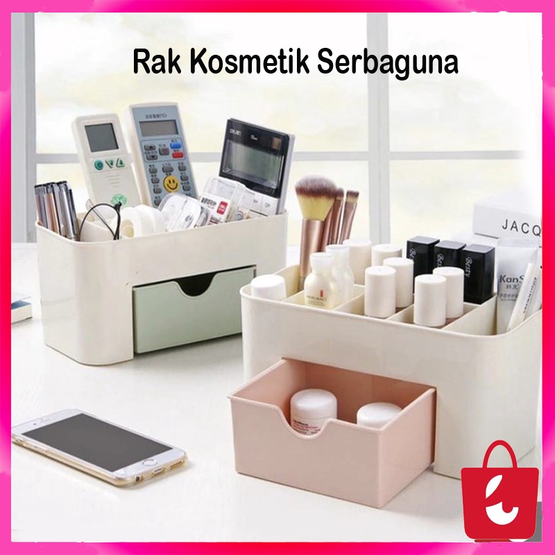 Rak Kosmetik Plastik Serbaguna / Rak Kosmetik Laci / Storage Box Organizer