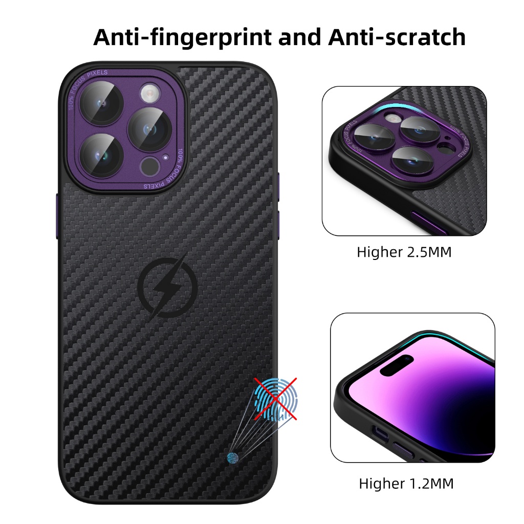 Carbon Fiber Phone Case Magsafe For Iphone 12 Pro Max 12 Pro 12 Alloy Carbon Fiber Magnetic