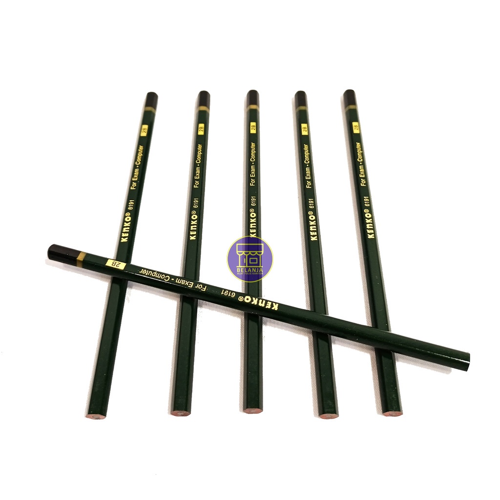 

KENKO - Pensil Tulis 6191 - 2B Pensil Ujian - Lusin