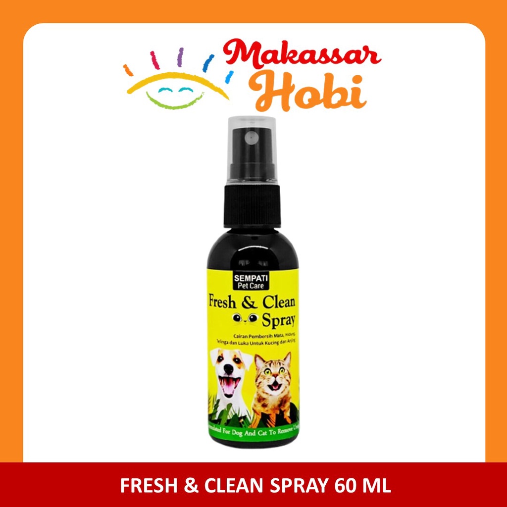 Pembersih Mata Hidung Telinga Luka Kucing Anjing Fresh &amp; Clean Spray