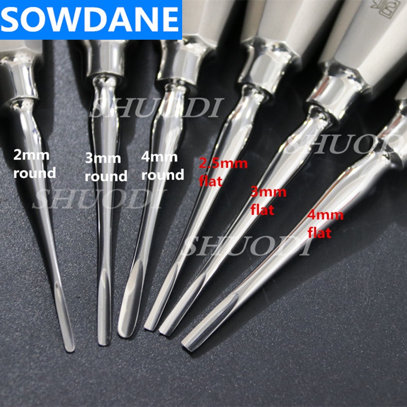 1 piece Dental Tongue Scraper Quite Minimally Invasive Tooth Extraction Tools Tooth Elevator Root