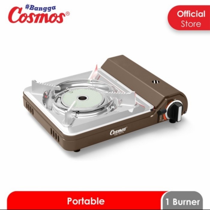 COSMOS CGC123 Kompor Portable Gas Stove | CGC 123 Cokelat Merah