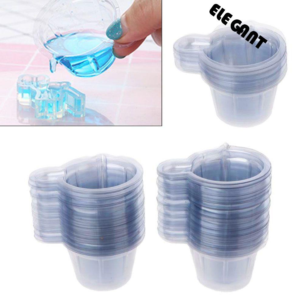 [Elegan] Gelas Dispenser 40ml Cat Transparan Epoxy Resin Obat Pil Alat Pencampur