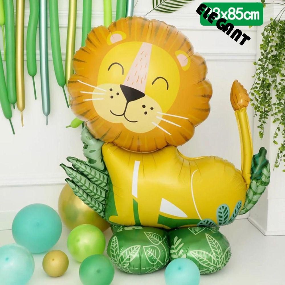 [Elegan] Balon Foil Lucu Besar Untuk Dekorasi Pesta Anak Simulasi Hewan Hutan Mainan Anak