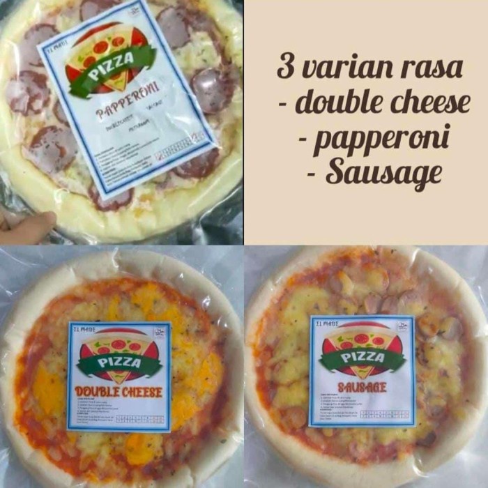 

Pizza Pan Frozen ukuran besar - Double cheese