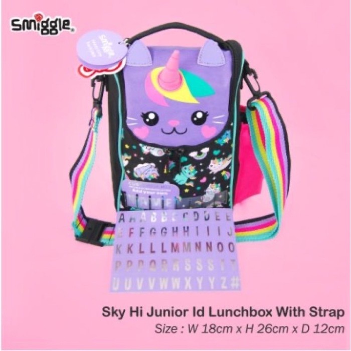 SMIGGLE lunch bag tas makan anak smiggle sky hi lunch bag tas smiggle - unicorn