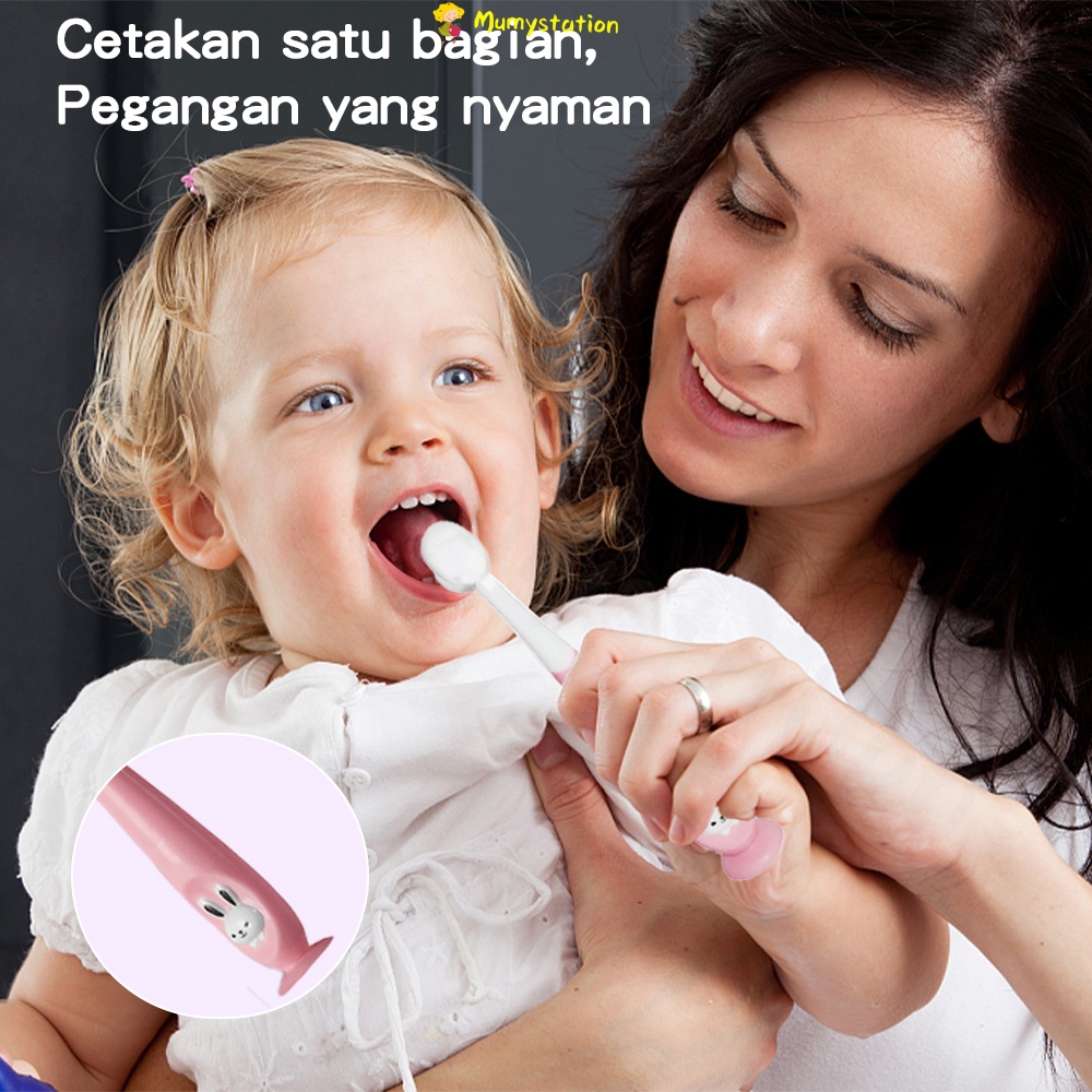 Mumystation Sikat gigi anak lembut training 1-12 tahun/Sikat Gigi Bayi Motif Kelinci