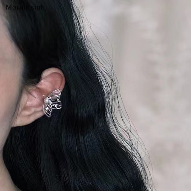 Mornin Mode Baru Anting Kupu-Kupu Untuk Wanita Anting Hadiah Perhiasan Anting Mutiara Zirkon Premium id