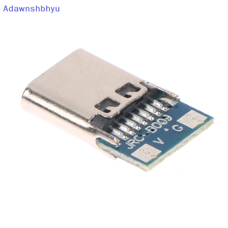 Adhyu Konektor USB 3.1 Tipe C 14pin Female Socket Wadah Antarmuka Pengisian Cepat USB Connector ID