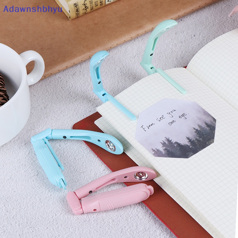 Adhyu Lampu Baca Led Mini Portable Pelindung Mata Led Night Light Book Light Dengan Klip ID