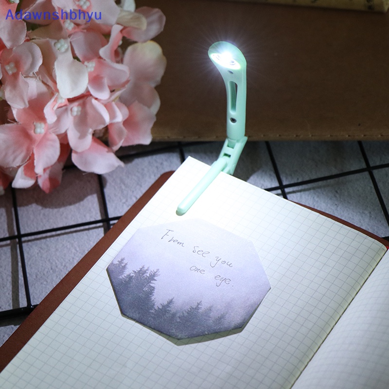 Adhyu Lampu Baca Led Mini Portable Pelindung Mata Led Night Light Book Light Dengan Klip ID