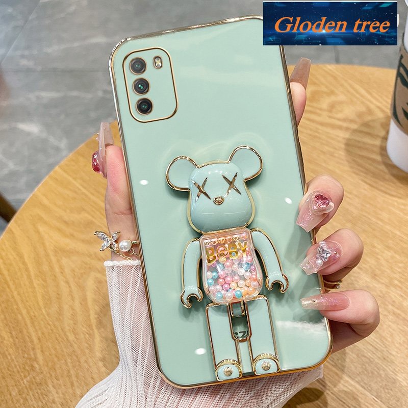 Pohon toserbaloden anti geser Casing handphone xiaomi poco m3 toserbaoftcase kampaslectroplated silikon shockproof stapelrotector senggolmooth intiprote anti pecah intipoftover desain baru