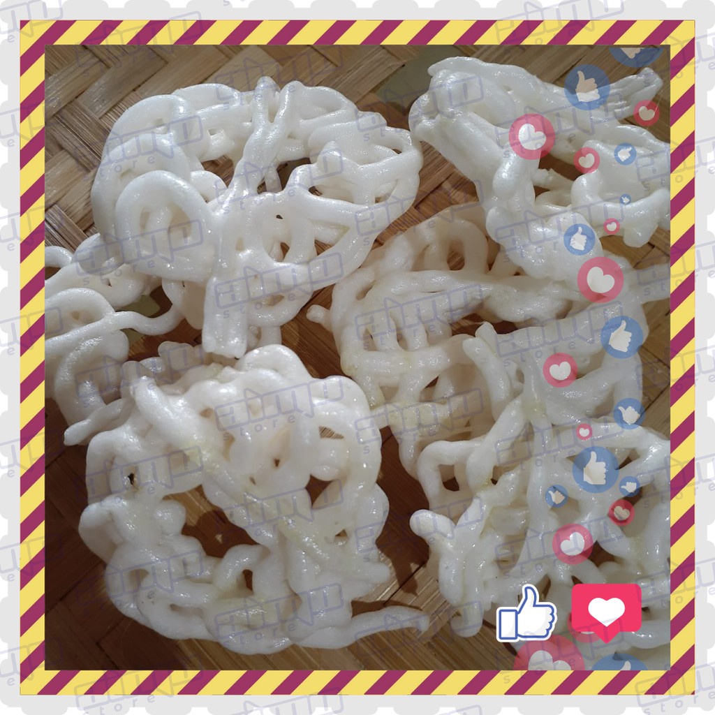 KERUPUK SEBLAK SAMBAL KRUPUK KERITING KECIL Mentah Krupuk Seblak Rafael MAWAR PUTIH Rasa Ikan Bawang Enak Gurih Renyah Asli Sidoarjo 250 gr | Seblak Sambal Rafael Tan