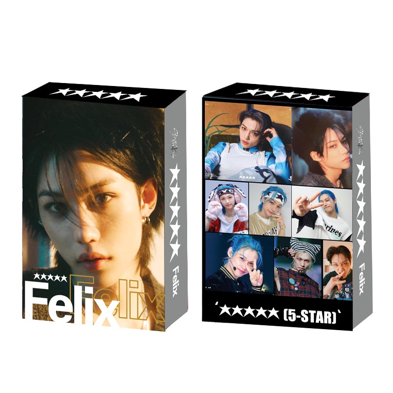 55pcs /box FELIX STRAY KIDS Photocards Album Bintang 5 Kartu Lomo Straykids 2023 Comeback Kpop Collection