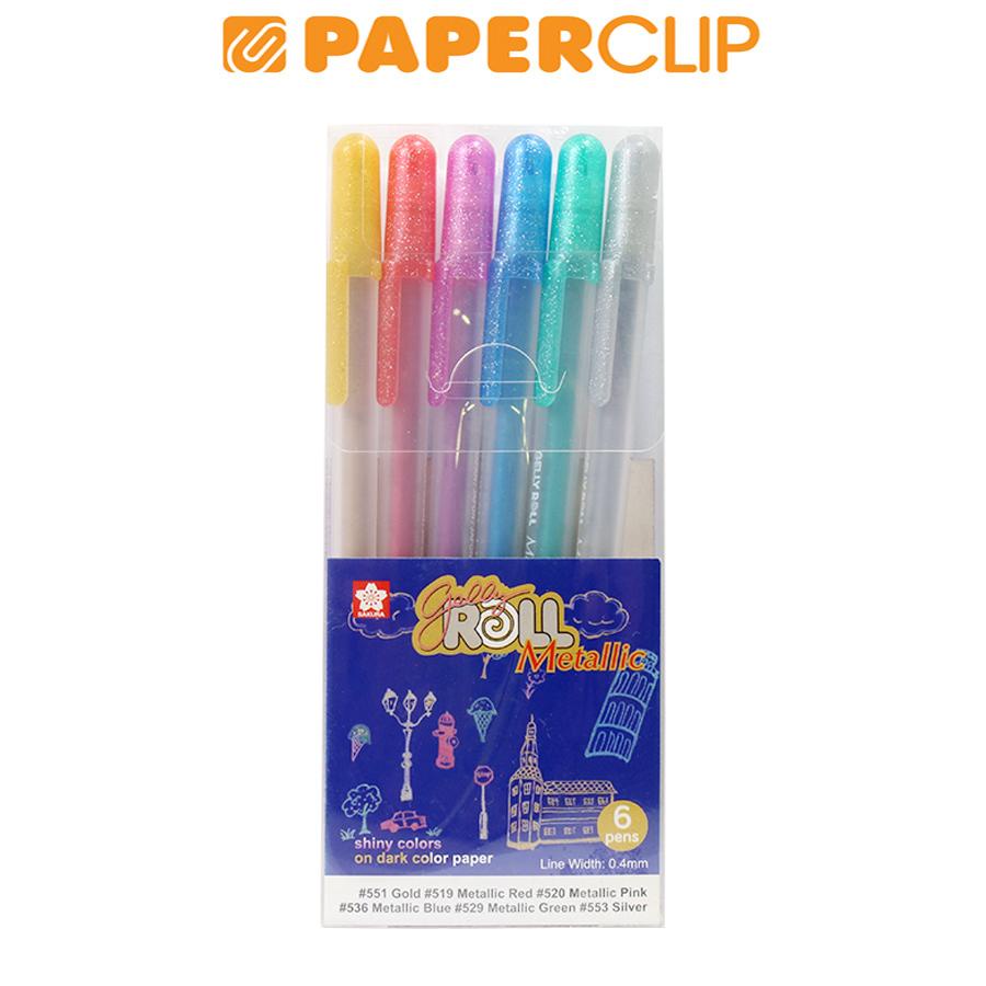 

BALLPOINT SAKURA GELLY ROLL XPGBM-6 SET 6 METALLIC