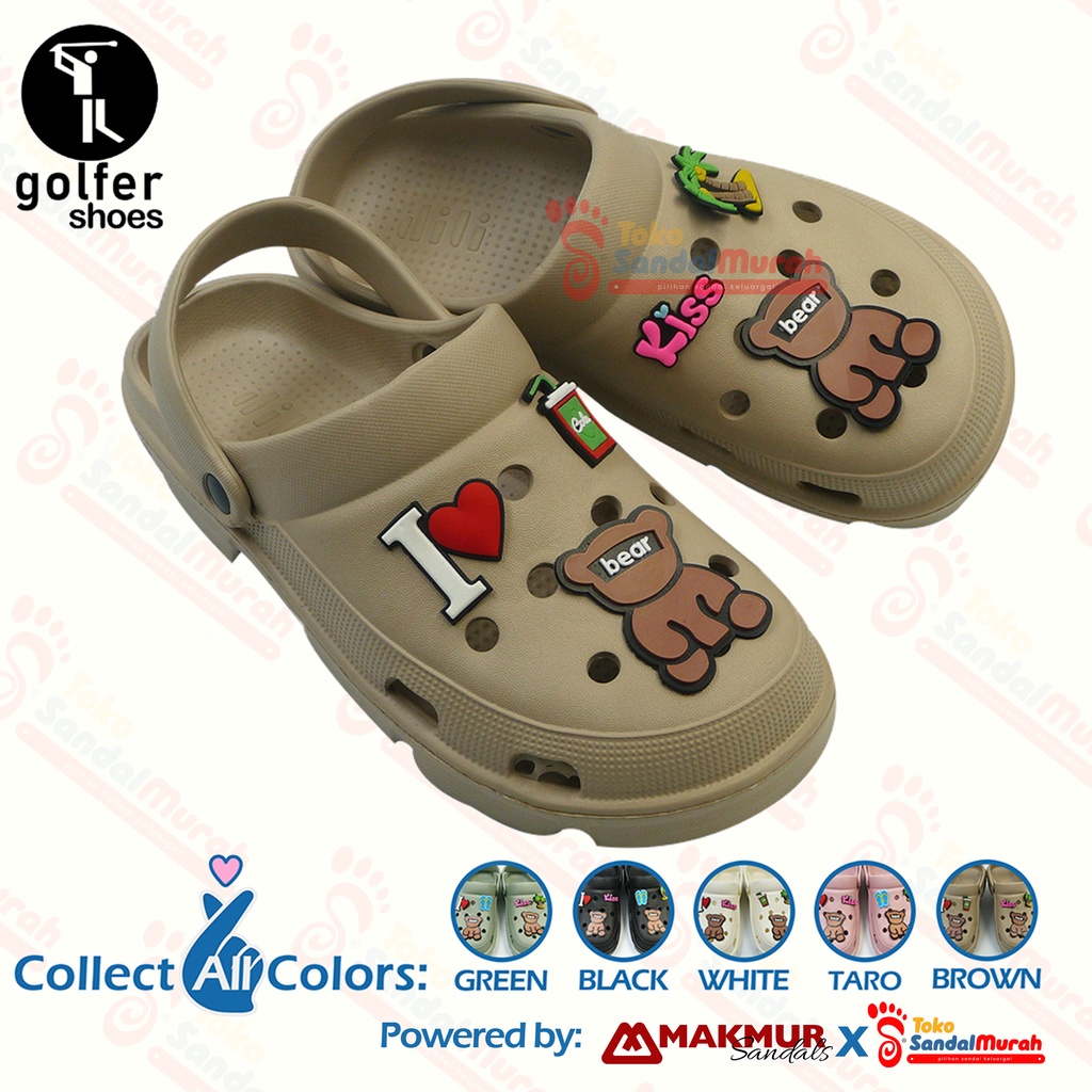 Toko Sendal Murah - Sandal Crocs Baim Perempuan Uk 36-40 / Sandal Perempuan Trendy / Sandal Perempuan Jelly Baim  / Sandal Korea Kualitas Terbaik / Sandal Baim Boneka Lucu / Sandal Baim Anti Licin [ Toko Sendal Murah Golfer 805 ]