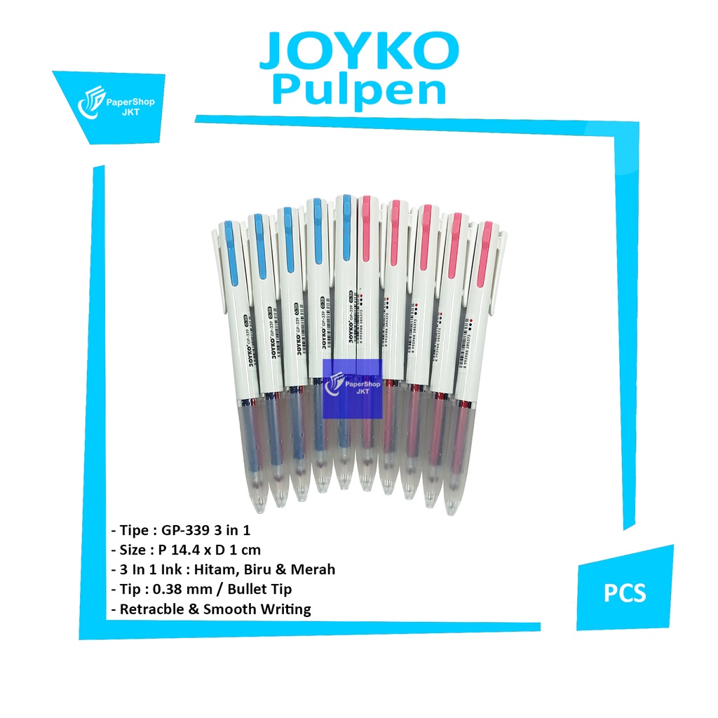 

JOYKO - GP 339 FLIP GEL 9 - 3 Warna - Pcs