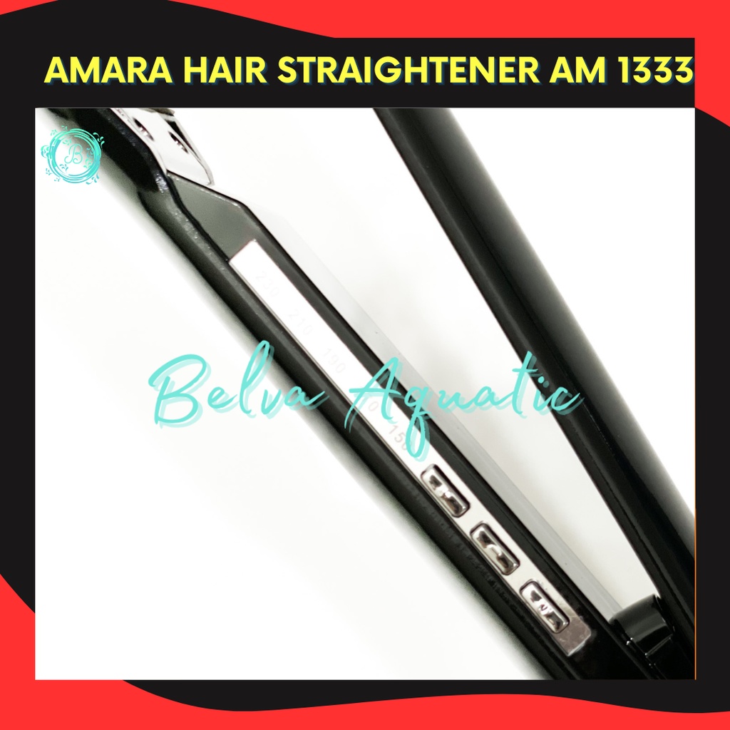 AMARA HAIR STRAIGHTENER AM 1888 Catokan Lurus Alat Pelurus Rambut Catokan Rambut Plat Lebar