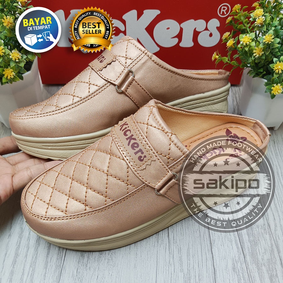 PROMO 7.7 FASHION SALE SEPATU SLOP HAK TINGGI WANITA DEWASA REMAJA / SEPATU WEDGES MOTIF KOTAK KOTAK /  SEPATU KULIAH WANITA REMAJA DAN DEWASA / SEPATU CEWEK GAUL TRENDI KEKINIAN / SEPATU PEREMPUAN SOL TINGGI / SAKIPO