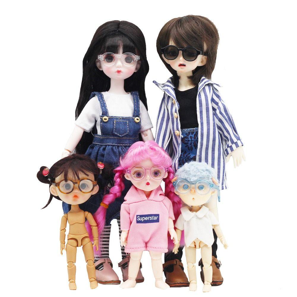 Needway Boneka Kacamata Mini Lucu Boneka Indah Eyewear Miniatur Multi-Warna Boneka Aksesori Untuk Hadiah Anak