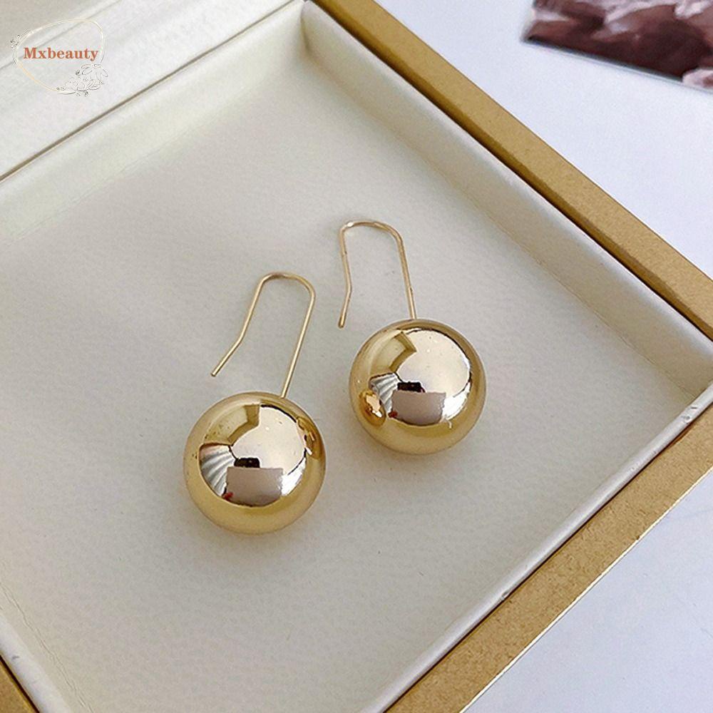 Mxbeauty Wanita Anting Pesona Manis Indah Bola Liontin Fashion Perhiasan Niche Desain Gadis Hadiah Drop Anting-Anting Gaya Korea Menjuntai Anting-Anting