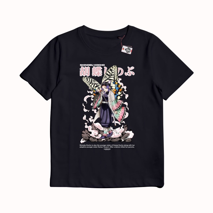 Kaos T Shirt Anak Anime DEMON SLAYER SHINOBU KOCHO Kaos Anime
