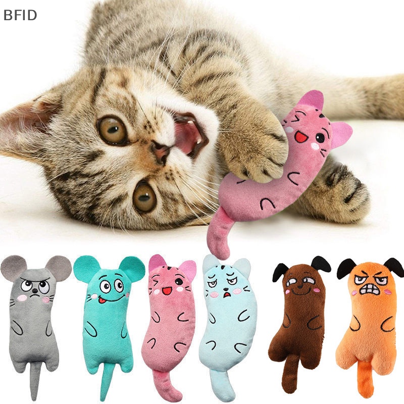 [BFID] Mainan Kucing Lucu Lucu Interaktif Plush Cat Toy Teeth Gerinda Catnip Rattle Paper Toys Kitten Mengunyah Mouse Toy Aksesoris Hewan Peliharaan [ID]